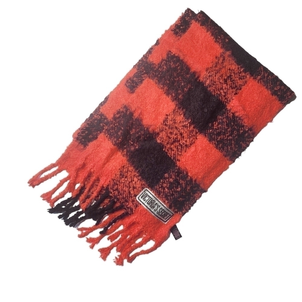 Victoria's Secret Winter Angel Plaid Scarf